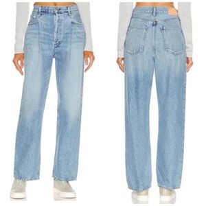 Citizens of Humanity Franca Pleat Front Jeans Spirited Wash High Rise Size 24